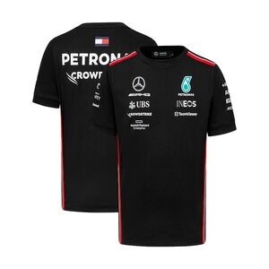 Mercedes AMG Petronas F1  Men's Team Driver‎ T-Shirt Black Size XL NWT